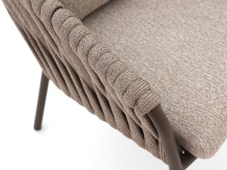 SUNS Nappa Gartenstuhl - Taupe - Beige - Braun - Rope (Seil)
