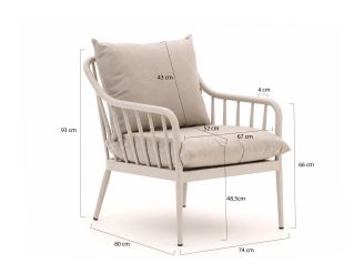 Manifesto Celante Gartensessel - Taupe - Beige - Braun - Aluminium