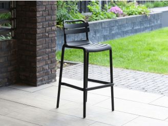 Forza Vico Barhocker Outdoor - Schwarz - Kunststoff