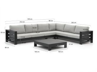 Bellagio Avolo Ecklounge-Set 3-teilig rechts