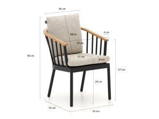 Apple Bee Condor 190 cm Gartenmöbel-Set 5-teilig