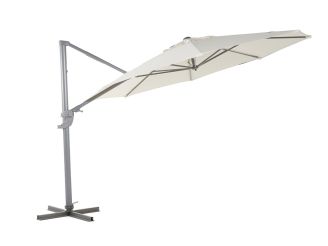 Shadowline Francisco Ampelschirm ø 330 cm - Ecru (inkl. Terra Easyfoot) (inkl. Kreuzständer, ohne Platten) (inkl. Schutzhülle)