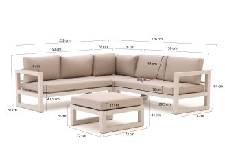 Forza Citerna Ecklounge-Set 4-teilig