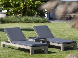 ROUGH-X Gartenliege - Old Teak Greywash - Holz