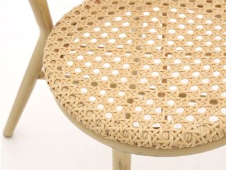 Forza Idrea Gartenstuhl stapelbar - Taupe - Beige - Braun - Polyrattan