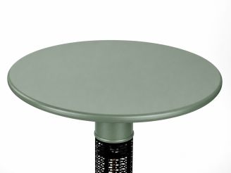 Monti HeatLine Pulse Gartentisch mit Heizstrahler 1500 W ø 60 cm (h: 75 cm) - Grün
