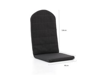 Adirondack Auflage für Bearchair 128x48 cm - Dunkelgrau Melange