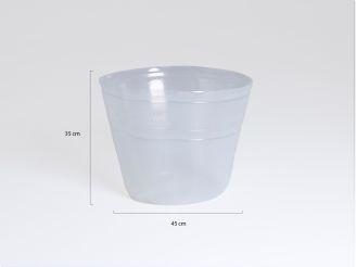 Luca Lifestyle Blumentopf Einsatz ø 45 cm (h: 35 cm) - Transparent