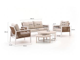 Manifesto Alzano Sessel-Sofa Lounge-Set 5-teilig