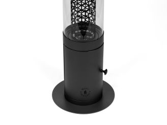 Monti HeatLine Ember Pellet Heizstrahler ø 24 cm (h: 58 cm) - Schwarz