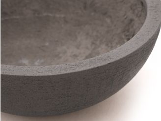 Designplants/Luca Lifestyle Riedgras Kunstpflanze (h:165 cm) mit Terreno Bowl Blumentopf - Grün (UV beständig) (Blumentopf = Ash Brown)