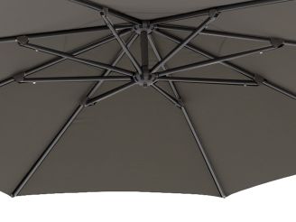 Glatz Sunwing Casa Ampelschirm ø 330 cm - Anthrazit -Aluminium - (155) (inkl. Shadowline Sonnenschirmständer) (inkl. Schutzhülle)