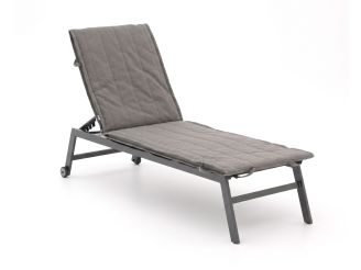 Fiber Outdoor Kissen für Gartenliege 200x65 cm - Grau Melange