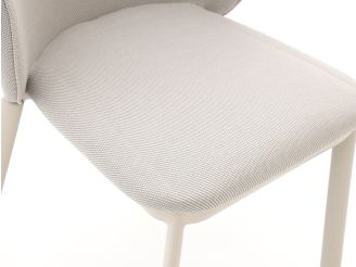 Bellagio San Lupo Gartenstuhl stapelbar - Taupe - Beige - Braun - Outdoor Textil