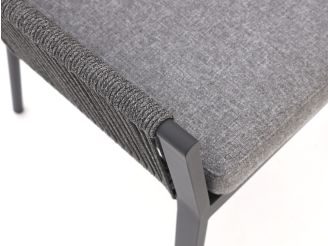 Tierra Outdoor Liv Gartenstuhl stapelbar - Grau - Anthrazit - Textilene