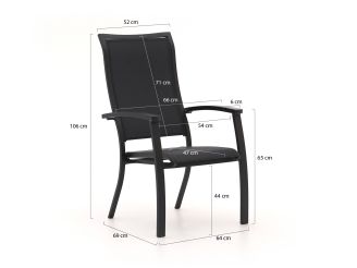 Bellagio Lugo/Linosa 240x160 cm Gartenmöbel-Set 11-teilig stapelbar