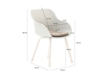 Hartman Le Soleil Element/Sophie Studio ø 128 cm Gartenmöbel-Set 5-teilig