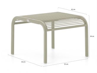 Apple Bee Hawaii Lounge Balkonmöbel-Set 3-teilig stapelbar