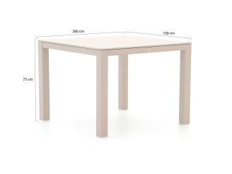 SUNS Fiave/Monte Vari 100 cm Gartenmöbel-Set 5-teilig