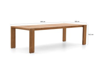 SUNS Florine/Erice 240 cm Gartenmöbel-Set 7-teilig