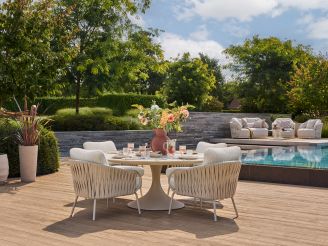 SUNS Dolce Low Dining Gartenstuhl - Taupe - Beige - Braun - Rope (Seil)