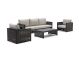 Bellagio Cadora Sessel-Sofa Lounge-Set 4-teilig