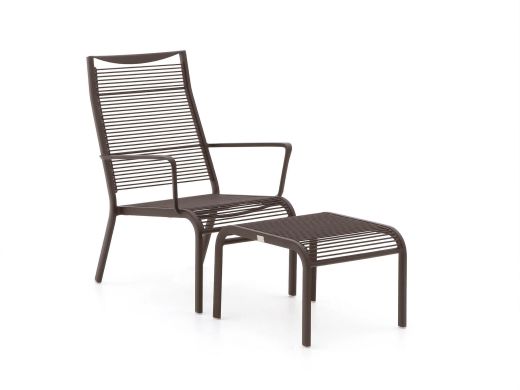 Apple Bee Hawaii Gartensessel stapelbar mit Gartenhocker