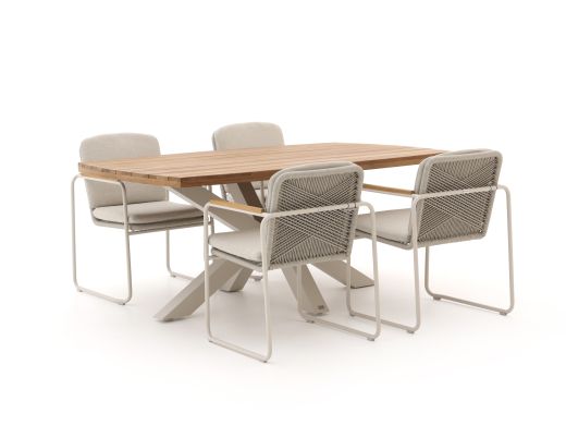 Bellagio Sordio/Induno dänisch oval 180 cm Gartenmöbel-Set 5-teilig