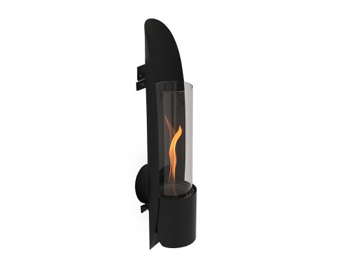 Tenderflame Cycloflame Wandkamin 16,5x16,5x81 cm - Black