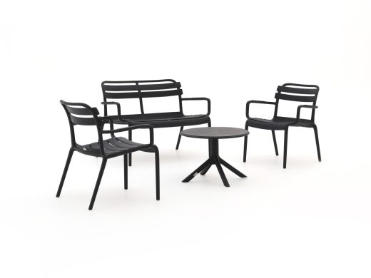 Forza Vico/Rieti ø 60 cm Sessel-Sofa Lounge-Set 4-teilig