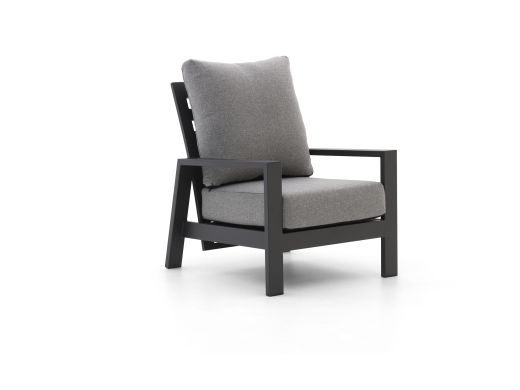 Tierra Outdoor Musone Gartensessel verstellbar - Grau - Anthrazit - Textilene
