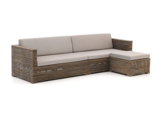 ROUGH-C Chaiselongue Lounge-Set 3-teilig