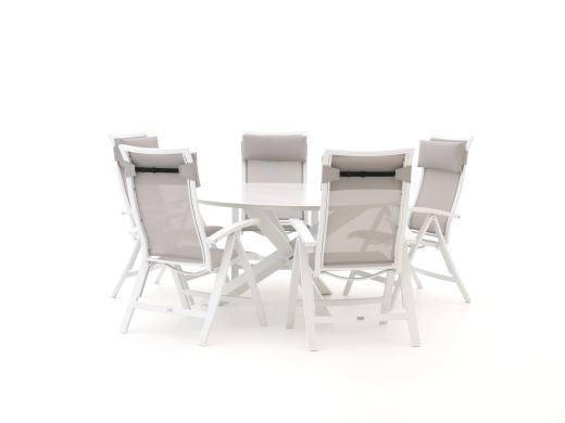 Bellagio Lugo/Lodola ø 150 cm Gartenmöbel-Set 6-teilig verstellbar