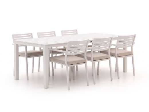 Bellagio Rumo/Menzano 220 cm Gartenmöbel-Set 7-teilig stapelbar