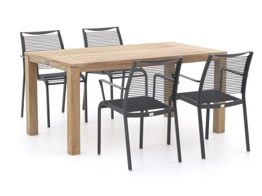 Apple Bee Hawaii/ROUGH-S 160 cm Gartenmöbel-Set 5-teilig stapelbar