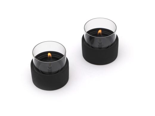 Tenderflame Breeze 10 Dekolicht ø 11 cm (h:10,7 cm) - Black (2 Stück)