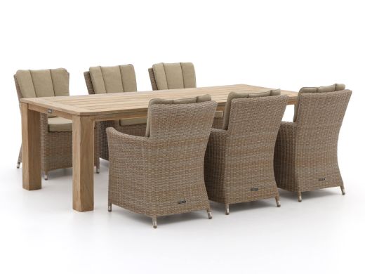 Intenso Adriano/ROUGH-X 240 cm Gartenmöbel-Set 7-teilig