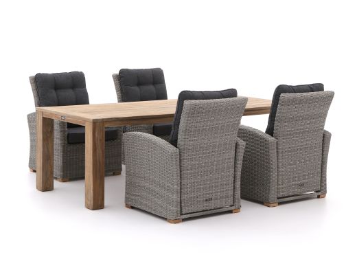 Intenso Mazzano/ROUGH-X 240 cm Lounge Gartenmöbel-Set 5-teilig verstellbar