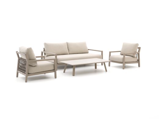 Tierra Outdoor Oasis Sessel-Sofa Lounge-Set 4-teilig verstellbar