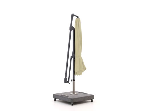 Glatz Sunwing Casa Ampelschirm ø 330 cm - Ecru (150) (inkl. Schirmständer 160 kg mit Rädern) (inkl. Schutzhülle)