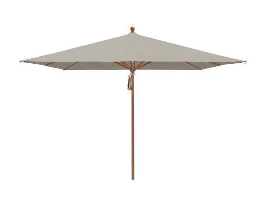 Glatz Piazza Sonnenschirm ø 300 cm - Taupe (151) (exkl. Schirmständer) (Gestell = Teak Look)