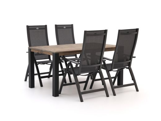 Hartman Troy/ROUGH-S 160 cm Gartenmöbel-Set 5-teilig verstellbar