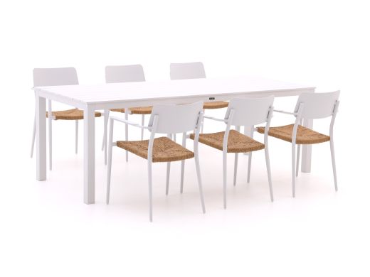 Bellagio Cino/Menzano 220 cm Gartenmöbel-Set 7-teilig stapelbar