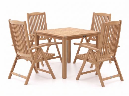 Sunyard Veronica/Liverpool 90 cm Gartenmöbel-Set 5-teilig verstellbar