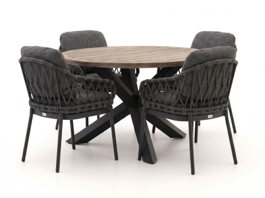 Tierra Outdoor Natal/ROUGH-Y ø 120 cm Gartenmöbel-Set 5-teilig