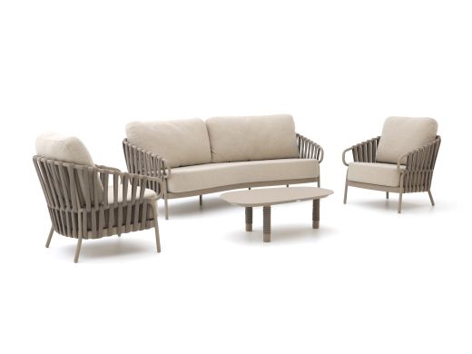 Tierra Outdoor Nuri/Moretti Sessel-Sofa Lounge-Set 4-teilig 5-Sitzer