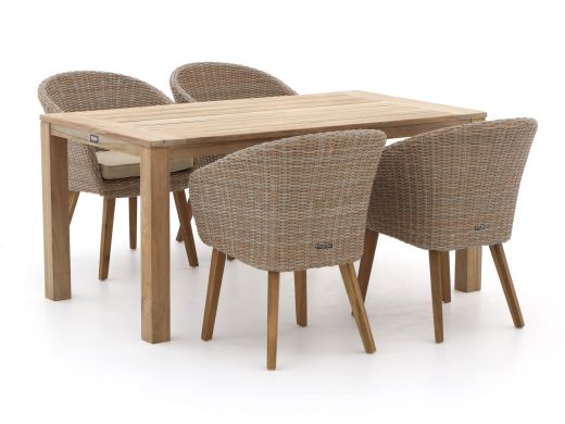 Intenso Tropea/ROUGH-S 160 cm Gartenmöbel-Set 5-teilig