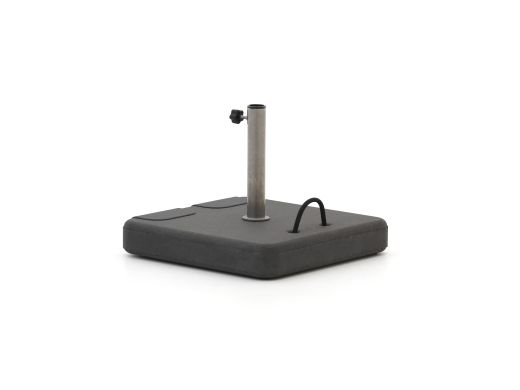 Sonnenschirmständer 45 kg Beton mit Rollen - Quadratisch/Anthrazit für Rohrdurchmesser ø 25-44 mm