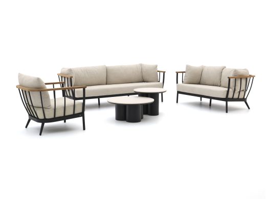Apple Bee Condor/Tonga Sessel-Sofa Lounge-Set 5-teilig 6-Sitzer