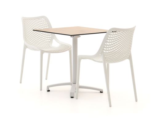Forza Ripi/Canzo 70 cm Gartenmöbel-Set 3-teilig stapelbar klappbar